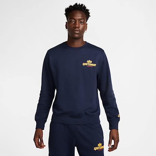 Women's nike navy blue sweatshirt sale